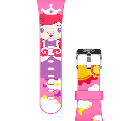 360硅膠兒童定位手表帶